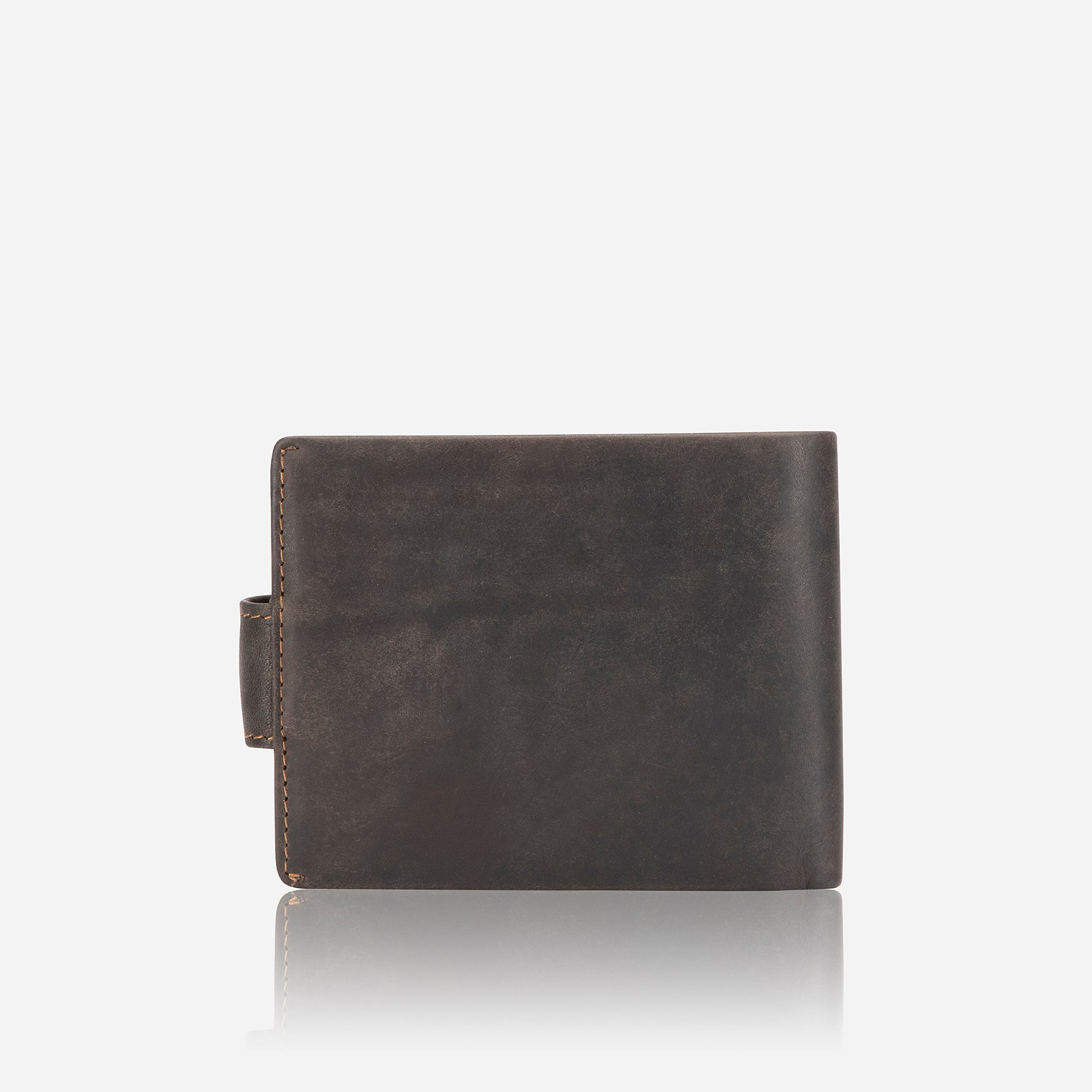 Eastwood Executive Leather Press Stud Wallet, Brown
