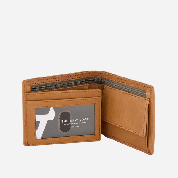 Leather Wallet with Flap, Tan - Leather Wallet | Brando Leather South Africa