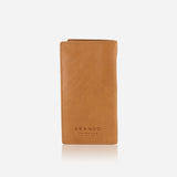 Genuine Leather Pocketbook, Tan - Leather Wallet | Brando Leather South Africa