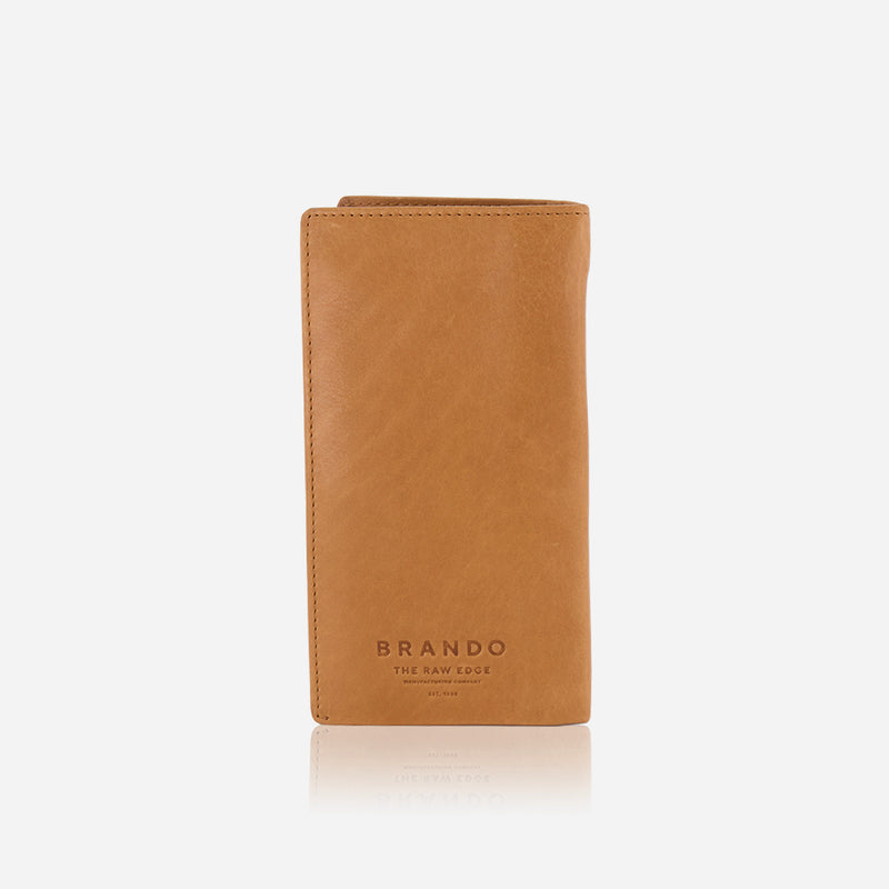 Genuine Leather Pocketbook, Tan - Leather Wallet | Brando Leather South Africa