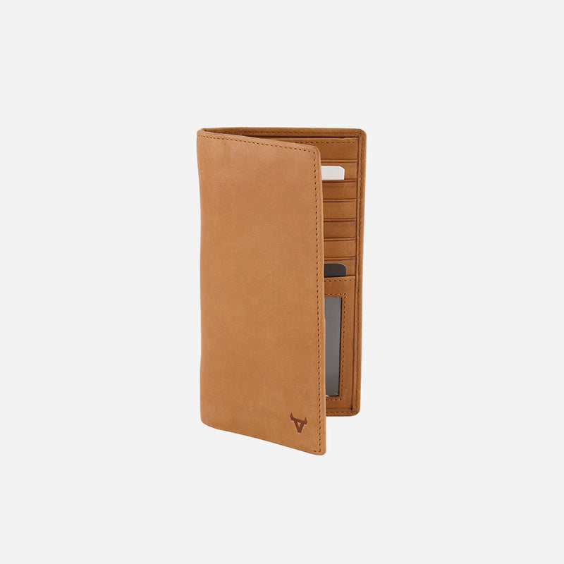Genuine Leather Pocketbook, Tan - Leather Wallet | Brando Leather South Africa