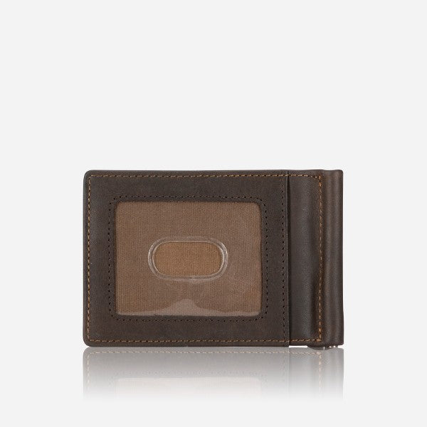 Eastwood Leather Wallet With Money Clip, Brown