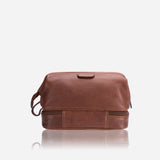 Genuine Leather Wash Bag, Impala Copper Brown - Leather Wash Bag | Brando Leather South Africa