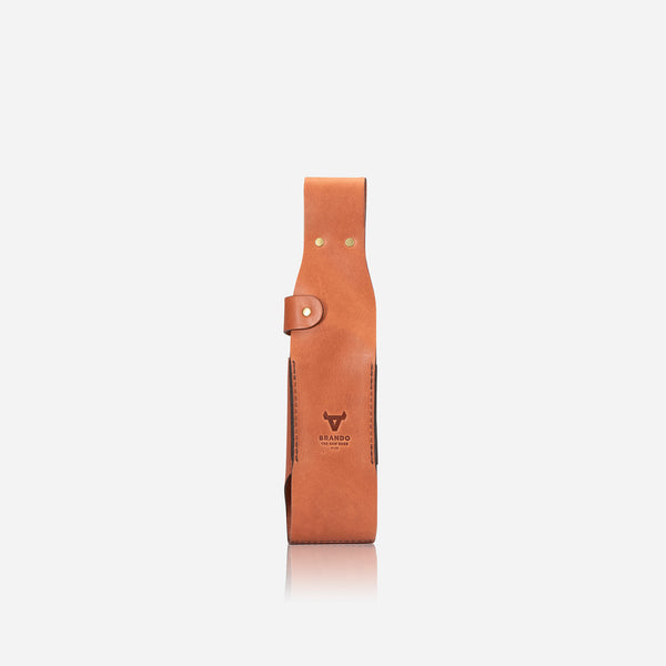 Beer Bottle Holder, Tan | Brando Leather South Africa