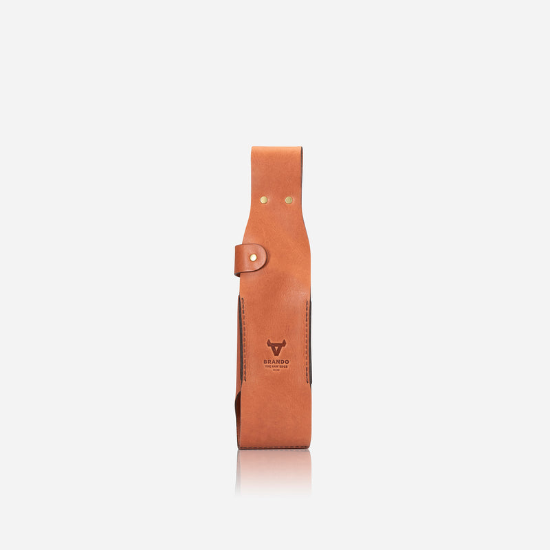 Beer Bottle Holder, Tan | Brando Leather South Africa