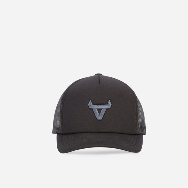 Trucker Cap, Black - Black Polyester Cap | Brando Leather South Africa