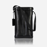 Double Bottle Carrier With Strap, Black
