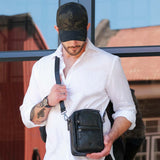 Gent's Bag With Top Handle - Leather Crossbody Bag | Brando Leather South Africa