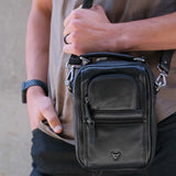 Gent's Bag With Top Handle - Leather Crossbody Bag | Brando Leather South Africa